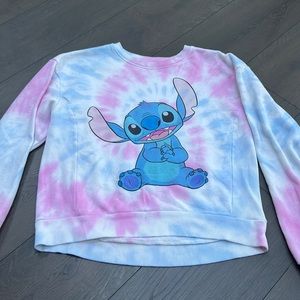 Disney Stitch tie dye sweatshirt